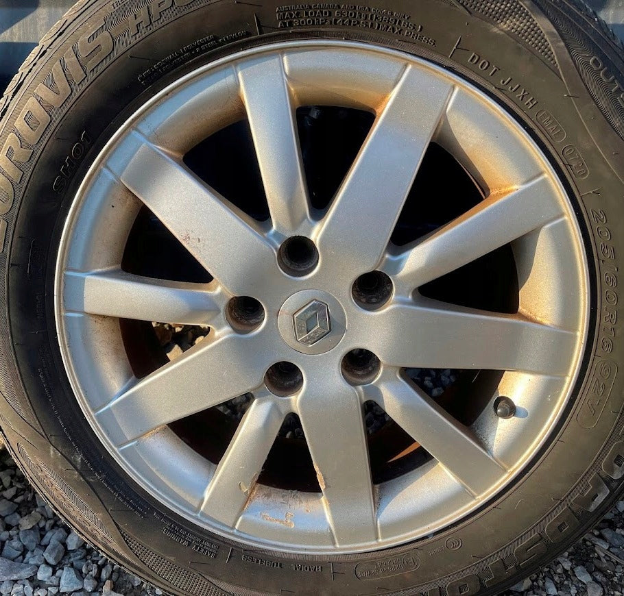 4x Alufelge 16 Zoll 6.5" 5x114.3 47ET 403000068R Renault Megane III Scenic FEL4462567209nb