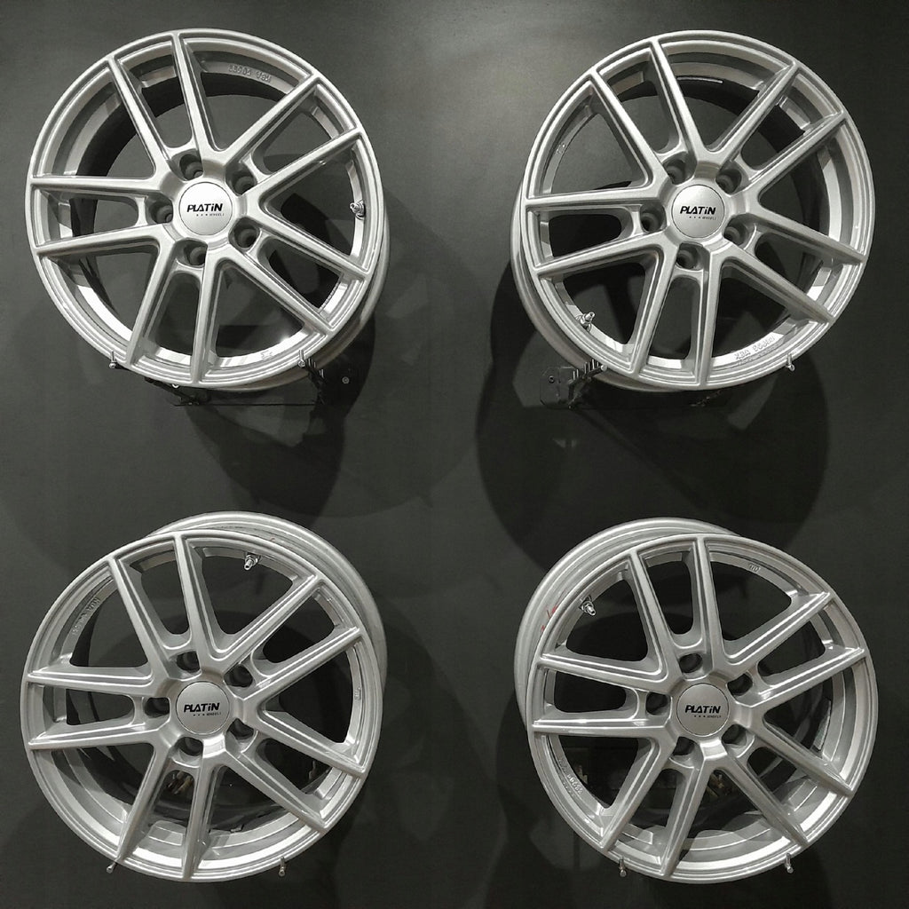 4x Alufelge 16 Zoll 6.5" 5x112 38ET Glanz Silber Mg Hs I Rim Wheel FEL7934855101hc