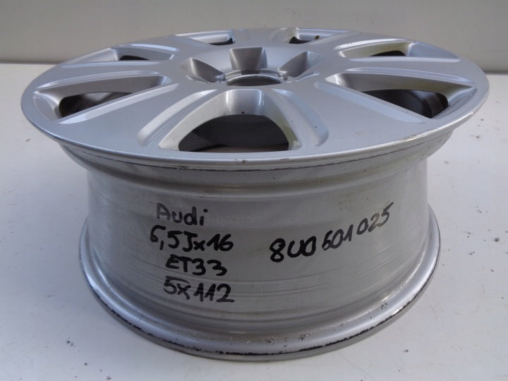 1x Alufelge 16 Zoll 6.5" 5x112 33ET 8U0601025 Audi Rim Wheel FEL8465154621dg