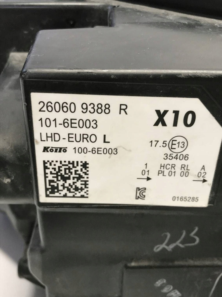 Frontscheinwerfer Renault Zoe 260609388R Links Scheinwerfer Headlight SCH6849058269rd