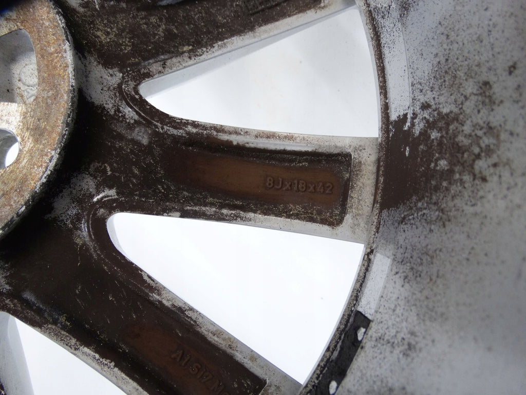 1x Alufelge 18 Zoll 8.0" 5x108 42ET Glanz Silber 31445301 Volvo S90 V90