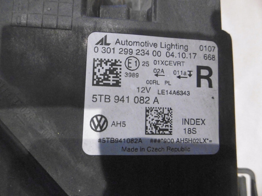 Frontscheinwerfer VW Touran 5TB941082A LED Rechts Scheinwerfer Headlight SCH6703384873mh