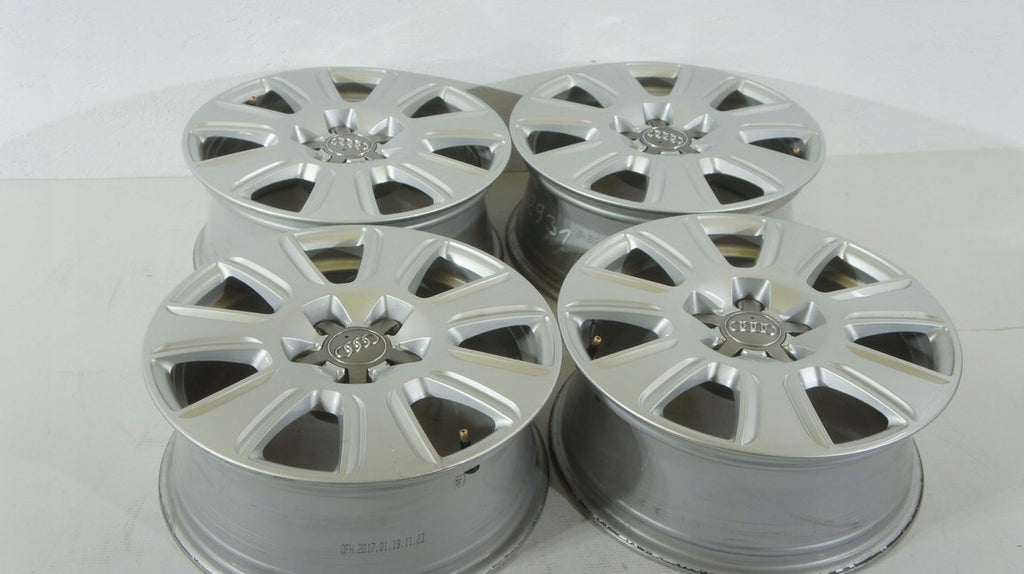 4x Alufelge 16 Zoll 6.5" 5x112 33ET Glanz Silber 8U0601025 Audi Rim Wheel