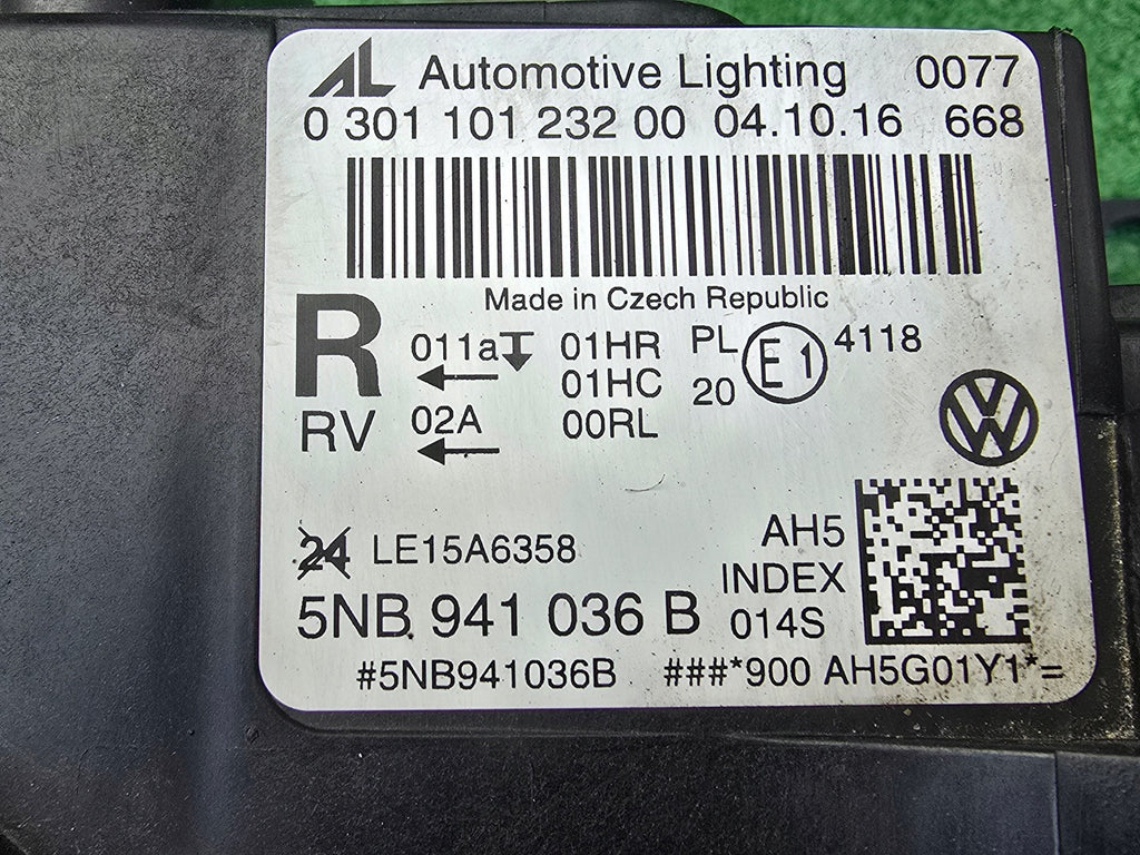 Frontscheinwerfer VW Tiguan 5NB941036B Rechts Scheinwerfer Headlight SCH6842287615dh