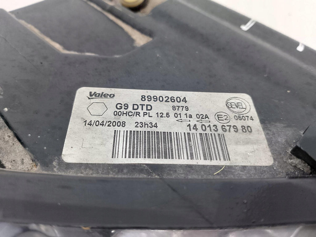 Frontscheinwerfer Fiat Scudo Van 1401367980 Rechts Scheinwerfer Headlight