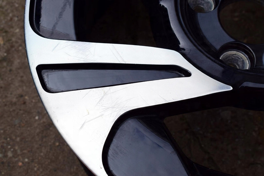 1x Alufelge 15 Zoll 6.0" 4x100 38ET Glanz Schwarz Renault Twingo Rim Wheel