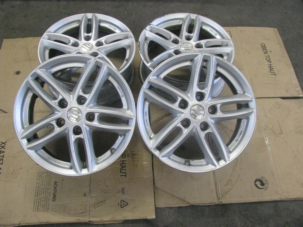 4x Alufelge 16 Zoll 6.5" 5x114.3 40ET Glanz Silber KBA48457 Nissan I Rim Wheel FEL3450940729go