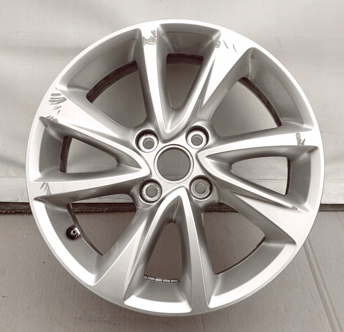 1x Alufelge 16 Zoll 6.5" 4x108 38ET Glanz Silber 9832277280 Opel Corsa F