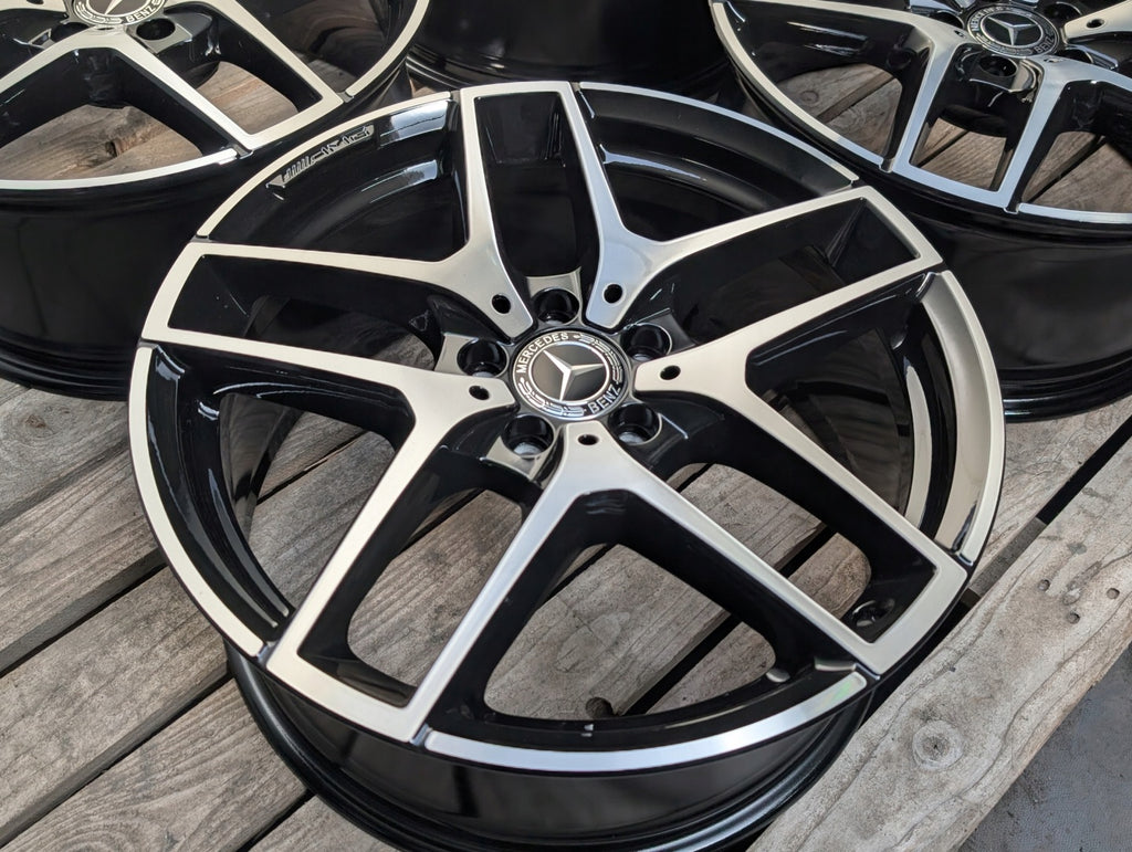 4x Alufelge 19 Zoll 8.0" 5x112 38ET A2534011800 Mercedes-Benz Glc Rim Wheel FEL9630141617bk