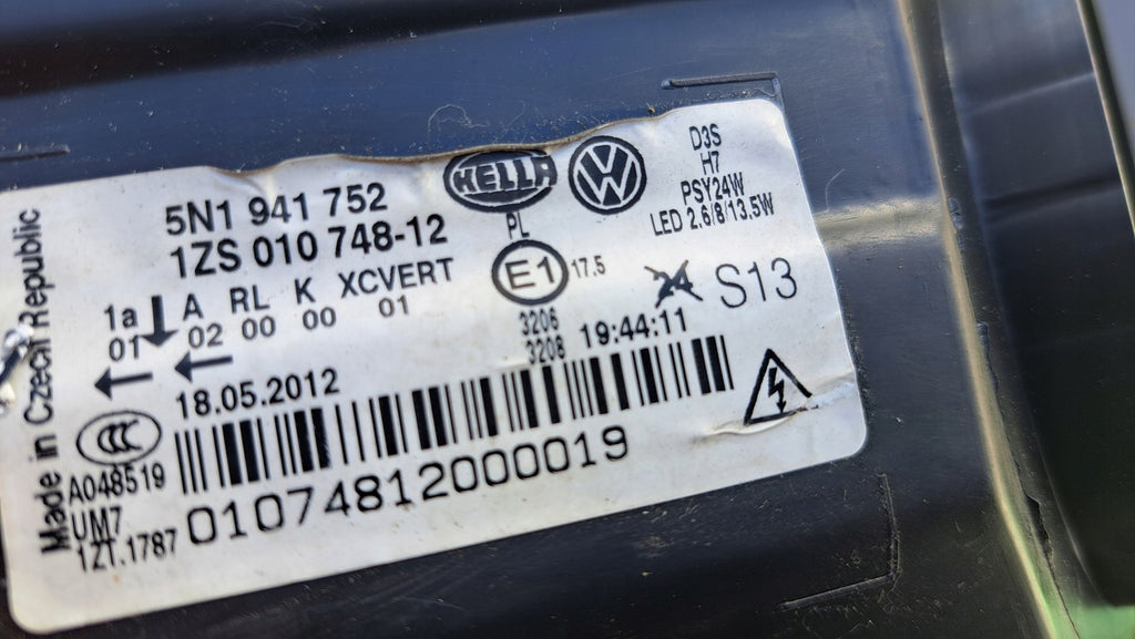 Frontscheinwerfer VW Tiguan 5N1941752 LED Rechts Scheinwerfer Headlight