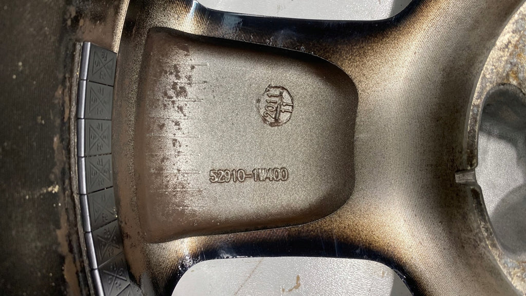 1x Alufelge 17 Zoll 6.5" 4x100 43ET Glanz 52910-1W400 Kia Rio Iv Rim Wheel