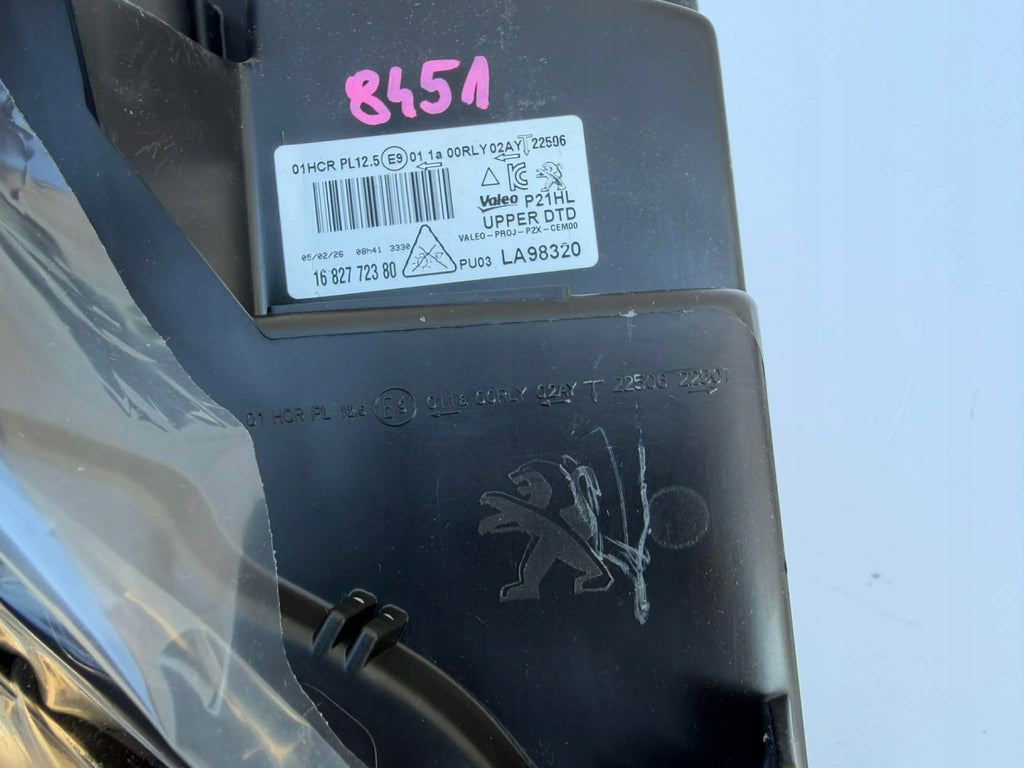Frontscheinwerfer Peugeot 208 II 1682772380 Rechts Scheinwerfer Headlight SCH1168476046iy