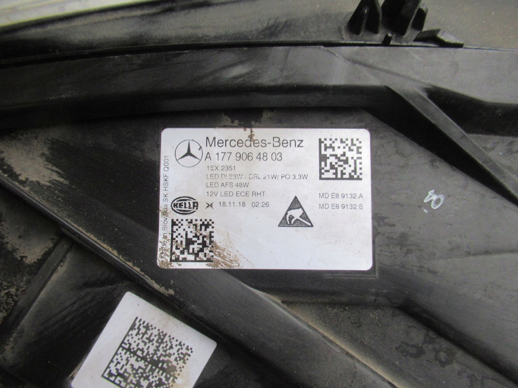 Frontscheinwerfer Mercedes-Benz W177 A1779064803 LED Rechts Headlight SCH9805493182zj