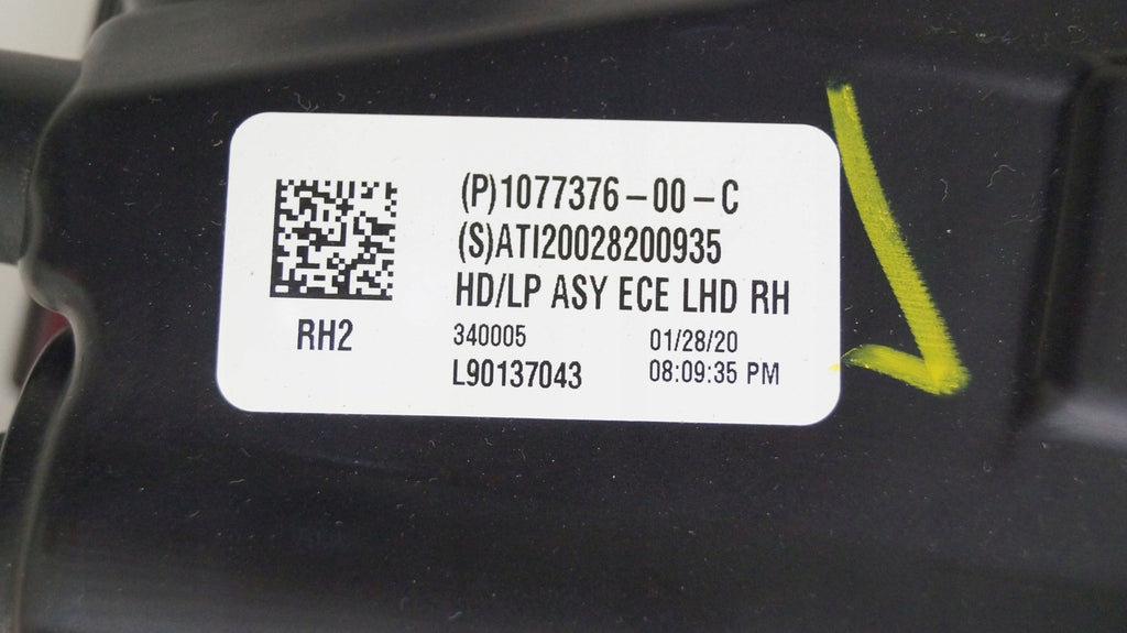 Frontscheinwerfer Tesla 3 1077376-00-89 LED Rechts Scheinwerfer Headlight