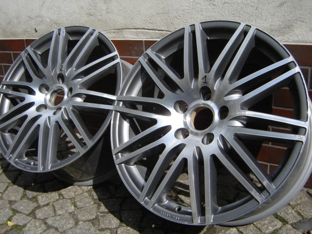 1x Alufelge 20 Zoll 9.0" 5x130 60ET Glanz Grau 4L0071490 Audi Q7 Touareg FEL8460904515wb