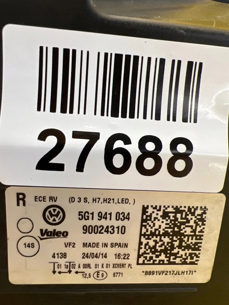 Frontscheinwerfer VW Golf VII 5G1941034 Xenon Rechts Scheinwerfer Headlight SCH8464410558eo