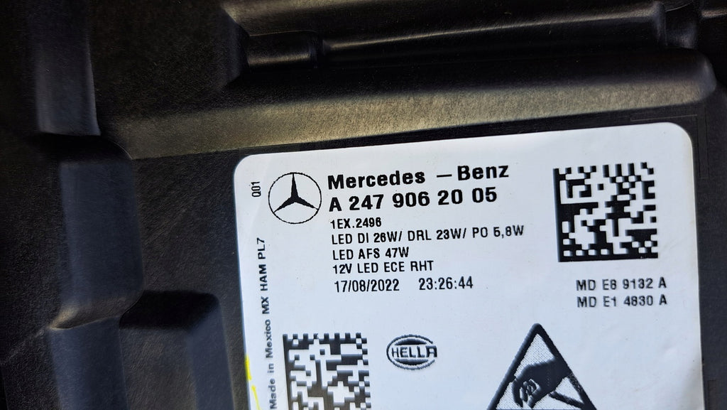 Frontscheinwerfer Mercedes-Benz Glb X247 A2479062005 LED Rechts Headlight SCH7788586323da
