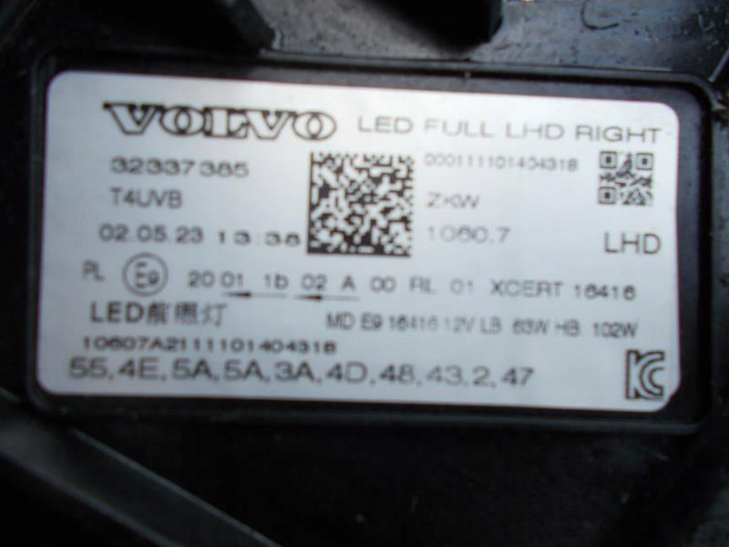 Frontscheinwerfer Volvo Xc60 32337385 Full LED Rechts Scheinwerfer Headlight SCH3212218027xr