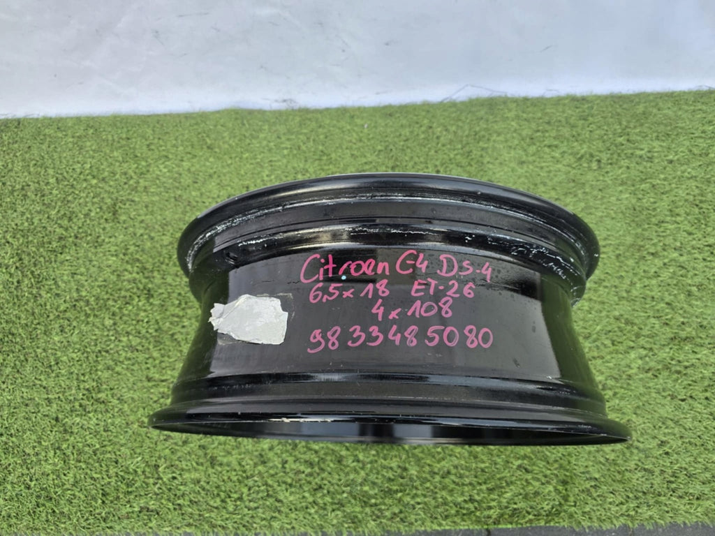 1x Alufelge 18 Zoll 6.5" 4x108 26ET 9833485080 Citroën C4 Iii Rim Wheel FEL8098446045pn