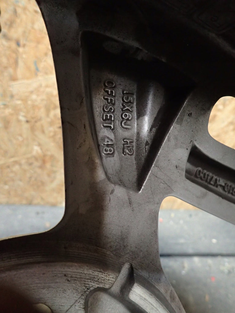 1x Alufelge 15 Zoll 6.0" 4x100 Hyundai Rim Wheel FEL8993618171mc