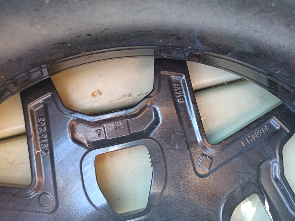 1x Alufelge 19 Zoll 7.5" 5x112 32ET Glanz Schwarz 7916263 BMW X3 Rim Wheel FEL9658636381mj