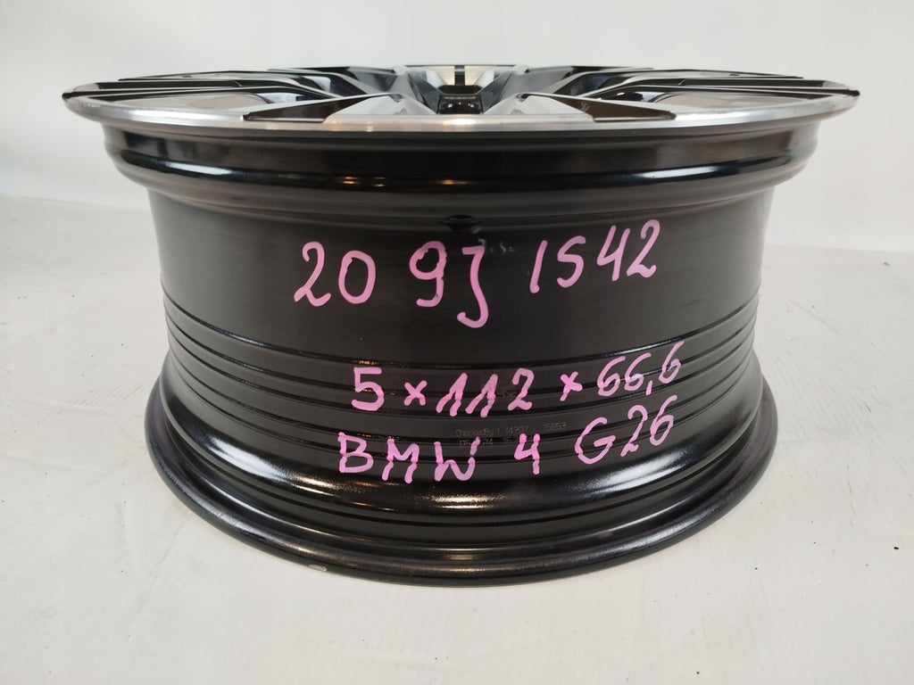 1x Alufelge 20 Zoll 9.0" 5x112 42ET Glanz Schwarz 8747311 BMW G30 Rim Wheel FEL1835663687in