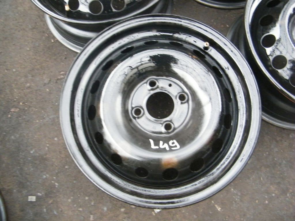 4x Alufelge 15 Zoll 6.0" 4x100 50ET Schwarz Dacia Sandero I Z Logan Rim Wheel FEL2347590568wk