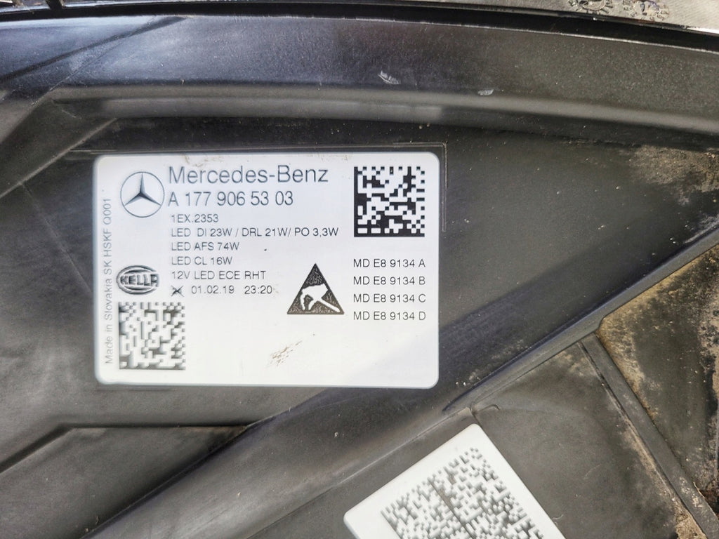 Frontscheinwerfer Mercedes-Benz W177 A17790653-03 LED Links Headlight SCH4365139635qk