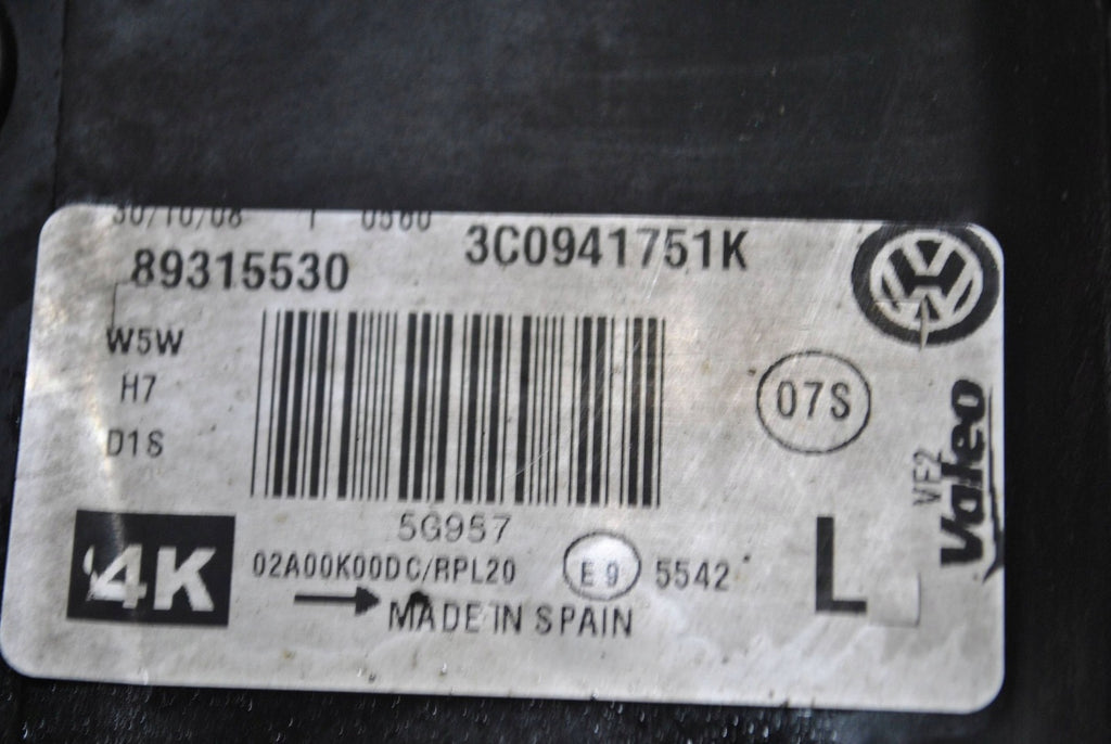 Frontscheinwerfer VW Passat 3C0941751K Links Scheinwerfer Headlight SCH1602676307mn