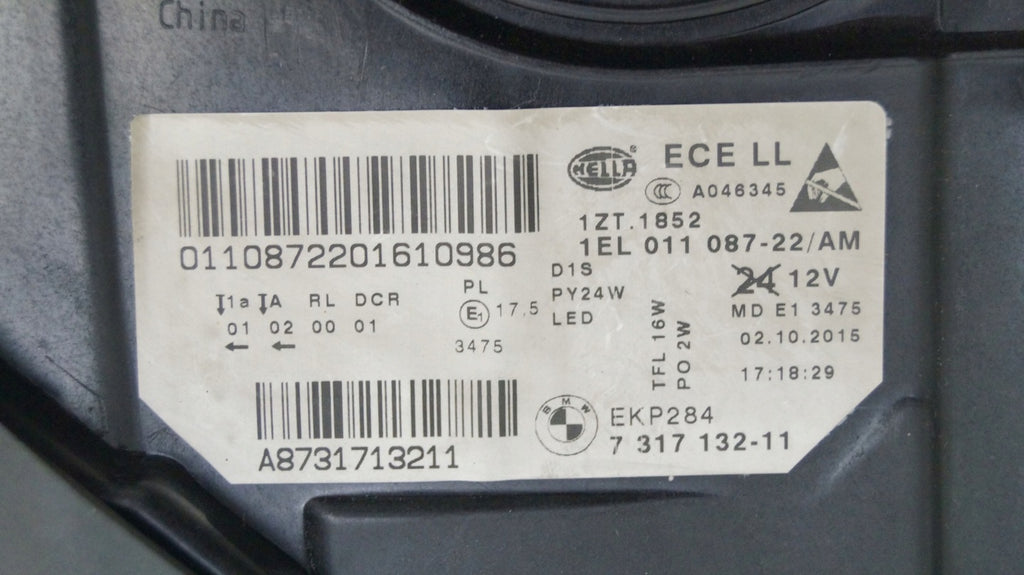 Frontscheinwerfer BMW 5 F11 F10 7317132-1189 Xenon Rechts Scheinwerfer Headlight SCH8328135547ro