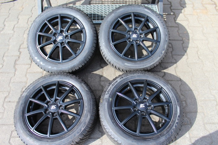 4x Alufelge 16 Zoll 6.5" 5x108 47ET Matt Schwarz KBA-52172-KBA Citroën I FEL4090032758gl