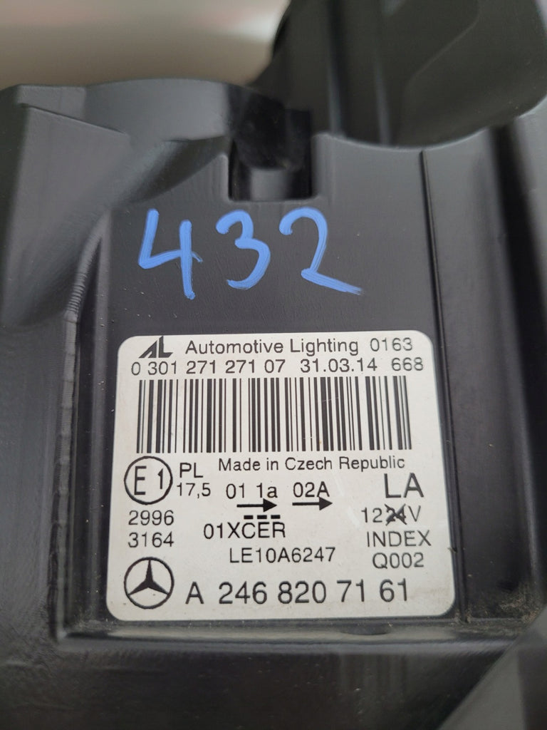 Frontscheinwerfer Mercedes-Benz W246 A2468207161 Xenon Links Headlight SCH6005020121wq
