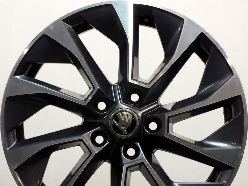 1x Alufelge 17 Zoll 7.0" 5x112 45ET Glanz Graphit 57A601025AB Mg Karoq Rim Wheel