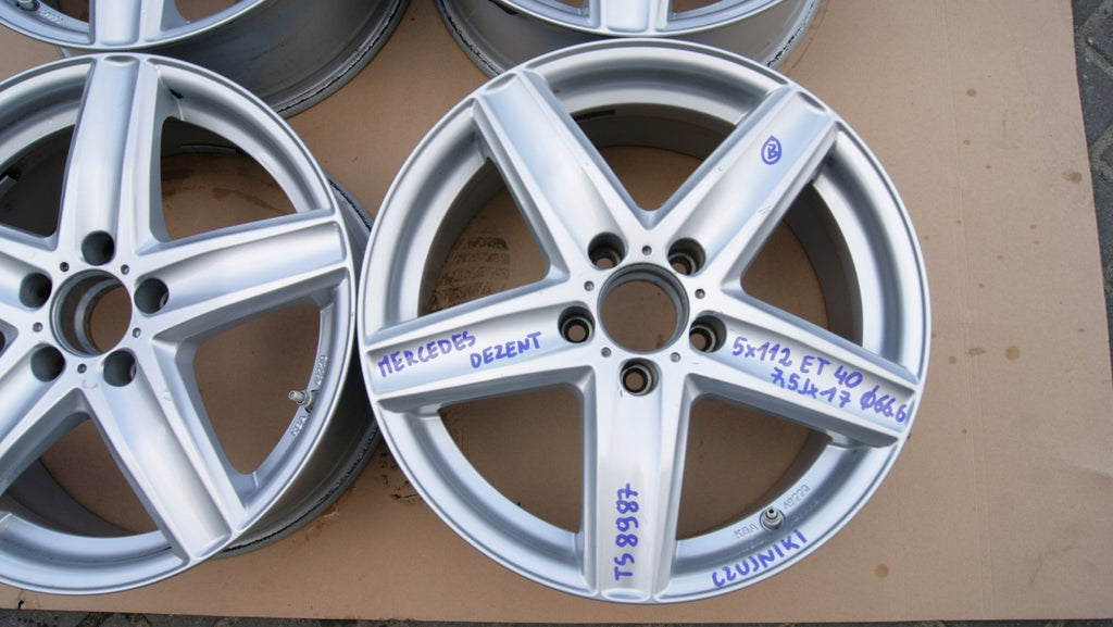 4x Alufelge 17 Zoll 7.5" 5x112 Mercedes-Benz Rim Wheel FEL4882026453ul