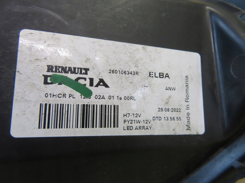 Frontscheinwerfer Dacia Sandero III Logan Jogger 260106343R Rechts Headlight