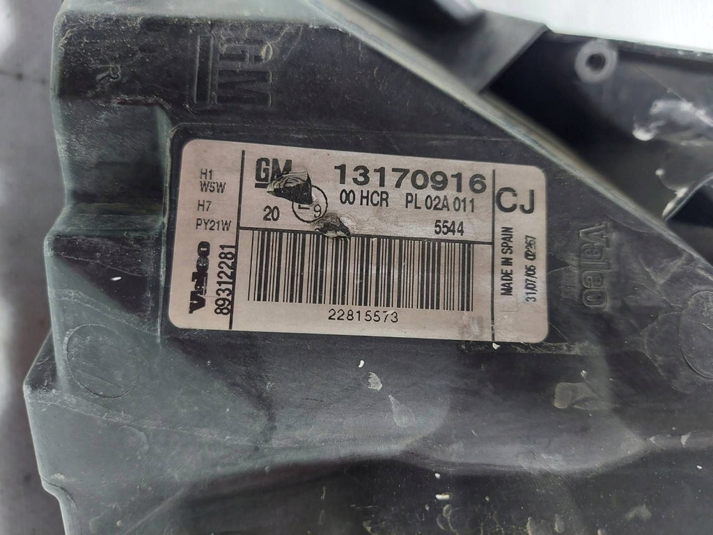 Frontscheinwerfer Opel Vectra C 13170916KAS Rechts Scheinwerfer Headlight SCH4085890345pl