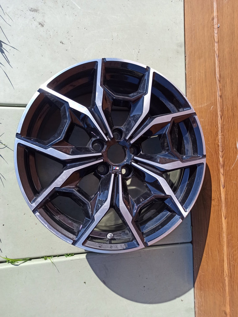 1x Alufelge 19 Zoll 7.5" 5x112 32ET Glanz Schwarz 7916263 BMW X3 Rim Wheel FEL9658636381mj