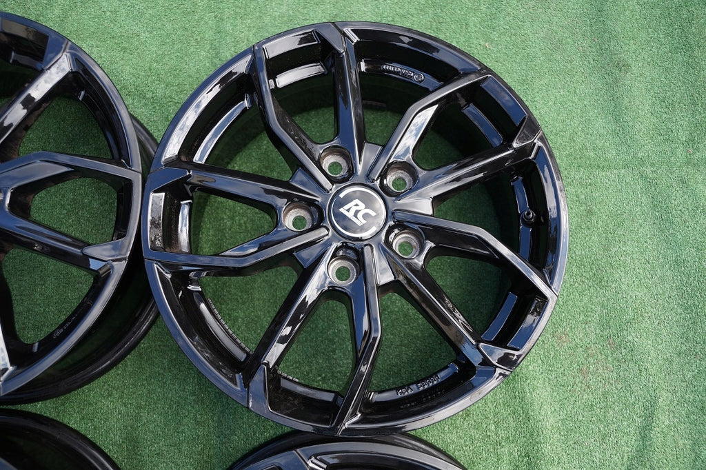 4x Alufelge 16 Zoll 6.5" 5x120 60ET Glanz Schwarz VW Transporter Rim Wheel FEL1215255942at
