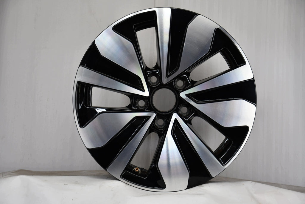 1x Alufelge 16 Zoll 7.0" 5x112 48ET Glanz Schwarz 5H0601025AG VW Rim Wheel FEL1651205294hm