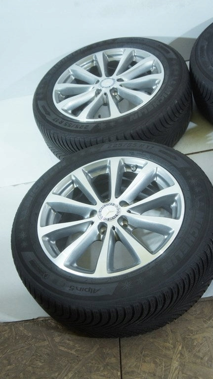 4x Alufelge 17 Zoll 7.5" 5x112 40ET Glanz Silber A2134011300 Mercedes-Benz Mg FEL8389892794kx