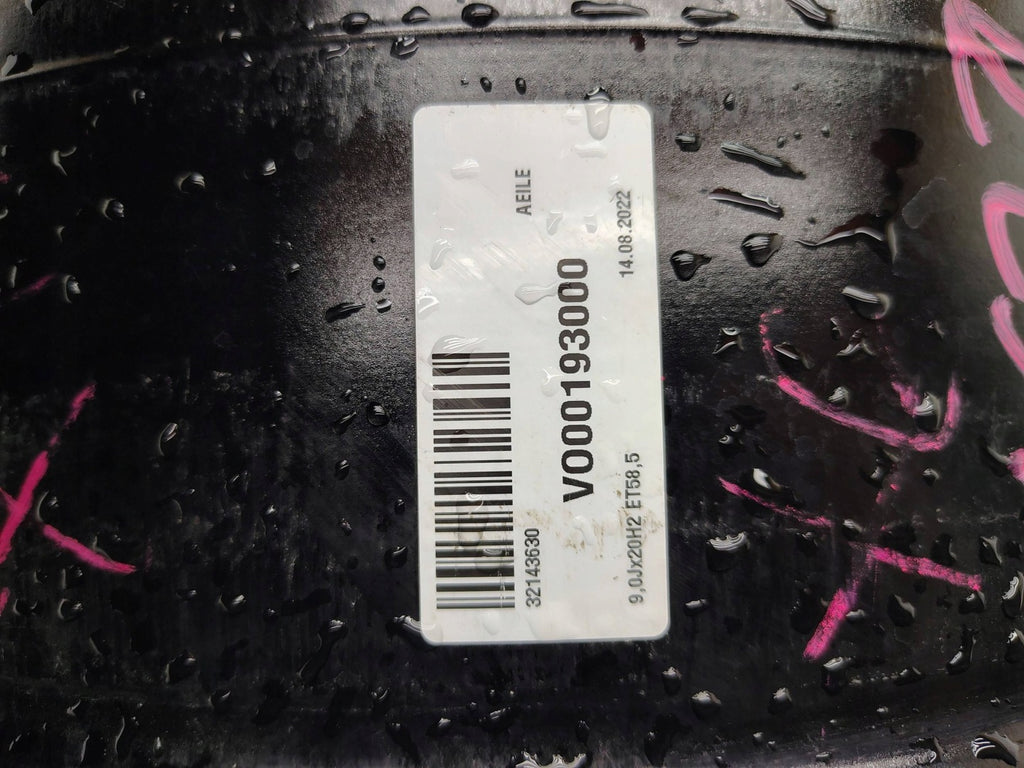 1x Alufelge 20 Zoll 9.0" 5x108 58ET Glanz Schwarz 32143630 Volvo Xc40 Rim Wheel FEL9516064931my