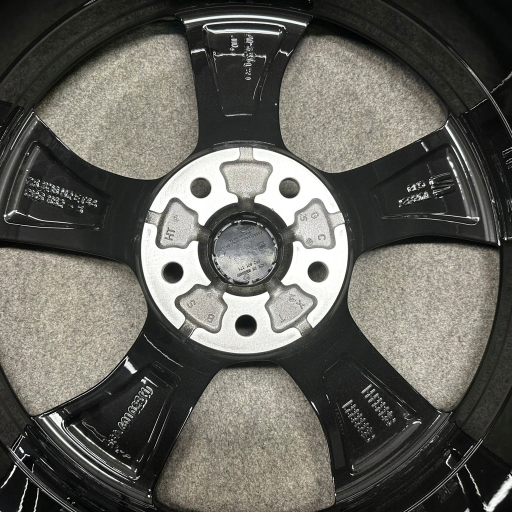 4x Alufelge 18 Zoll 7.5" 5x112 46ET Glanz Schwarz 5FA601025B Seat Leon Rim Wheel FEL4205853868cn