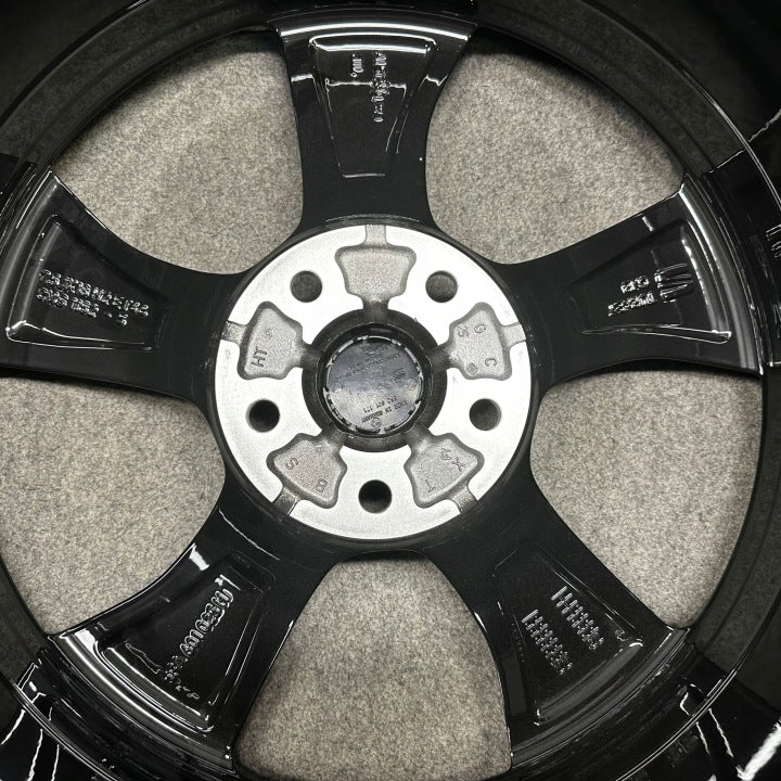 4x Alufelge 18 Zoll 7.5" 5x112 46ET Glanz Schwarz 5FA601025B Seat Leon Rim Wheel FEL4205853868cn