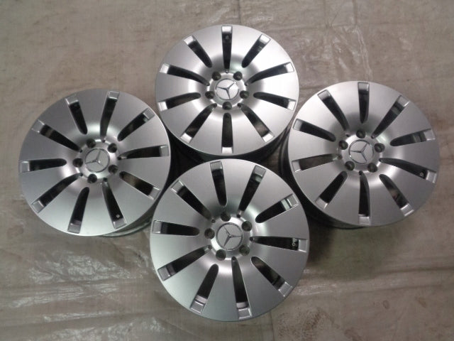 4x Alufelge 16 Zoll 6.5" 5x112 38ET Glanz Silber A2054010100 Mercedes-Benz W205 FEL7769918343aq