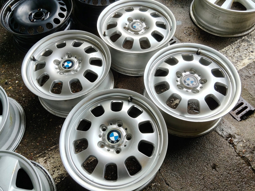 4x Alufelge 16 Zoll 7.0" 5x120 47ET Glanz Silber 1094502 BMW Rim Wheel FEL7472977026en