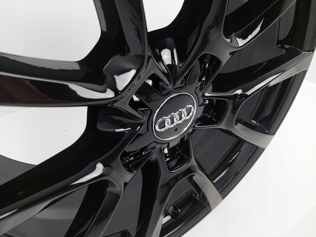 4x Alufelge 18 Zoll 8.0" 5x112 39ET Schwarz Audi A3 Rim Wheel