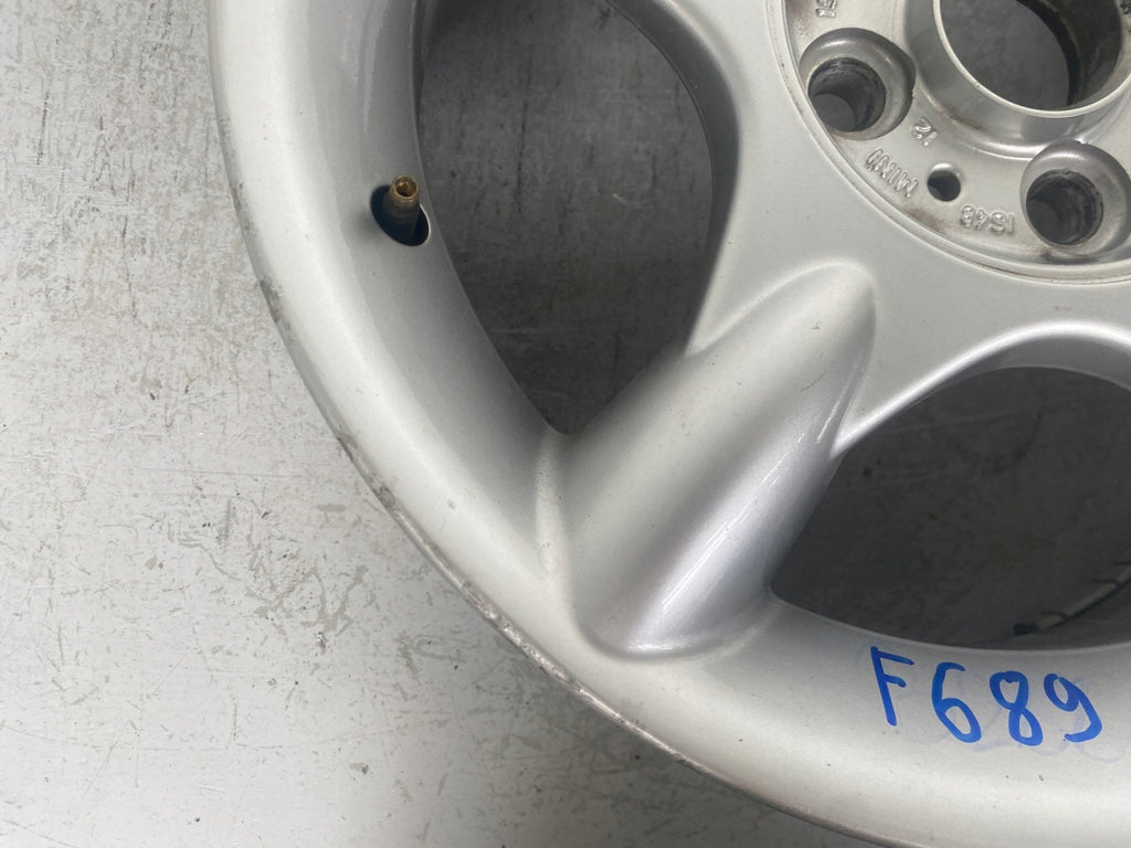 1x Alufelge 16 Zoll 6.5" 4x100 48ET Glanz Silber Mini R50 Rim Wheel FEL8406700306ti