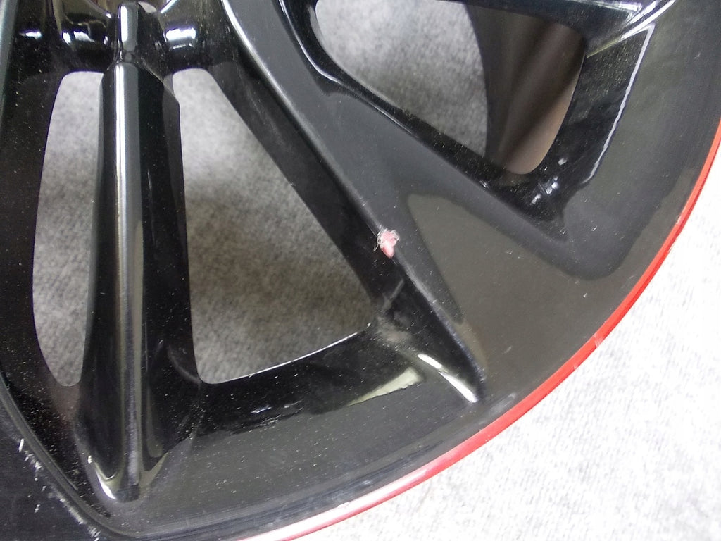 1x Alufelge 17 Zoll 7.0" 4x100 44ET Glanz Schwarz Opel Corsa Rim Wheel