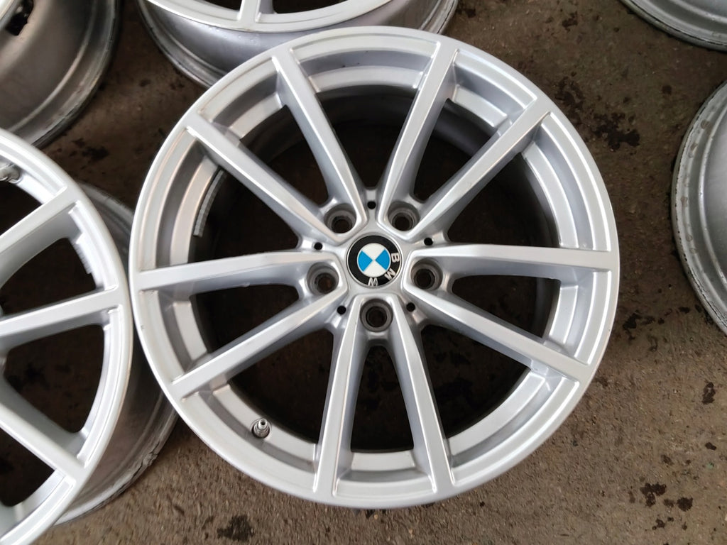 4x Alufelge 17 Zoll 7.5" 5x112 30ET Glanz Silber 6883520 BMW Rim Wheel FEL9379748820ku