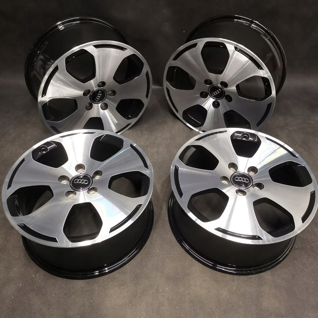 4x Alufelge 17 Zoll 7.5" 5x112 56ET Glanz Schwarz Audi A3 Rim Wheel FEL7936943566yt